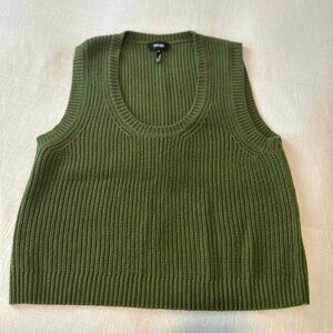 Me+Em Knit Scoop Neck Sweater Vest